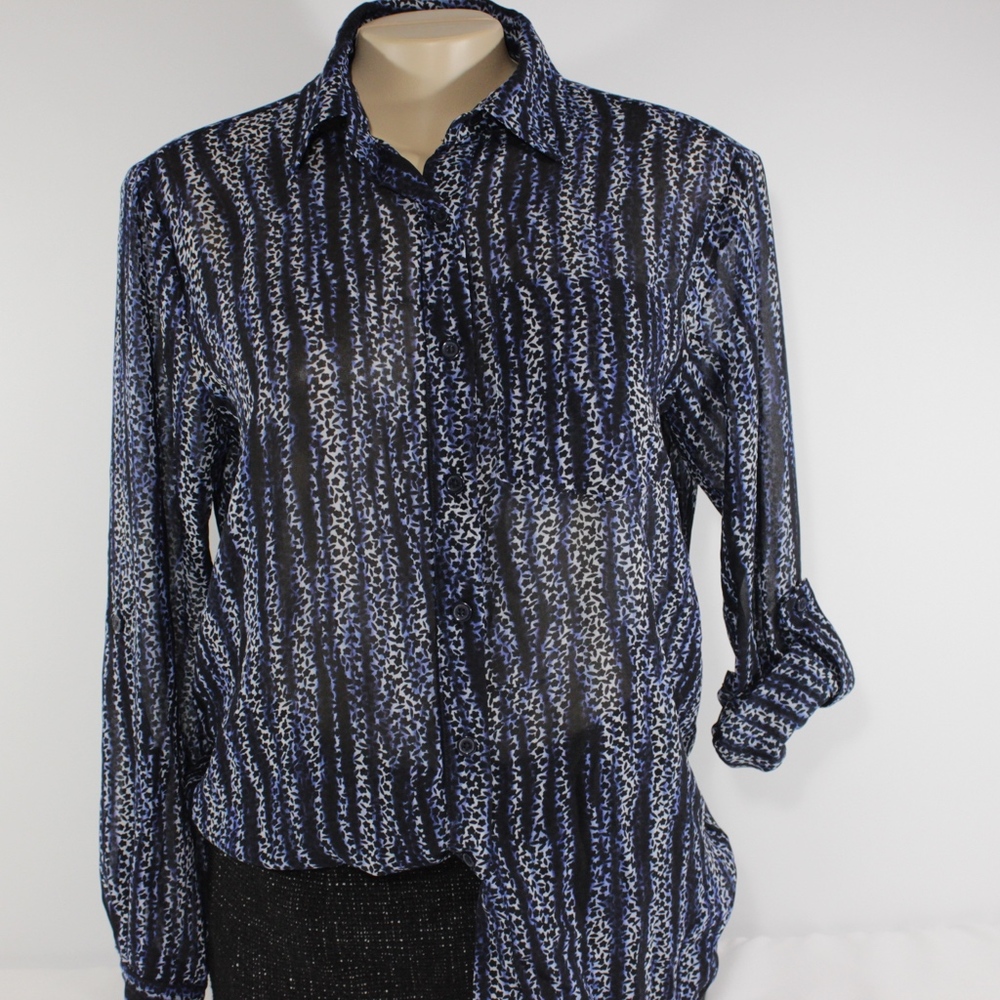Michael Kors Button Down Blouse in Womens - Picture 2 of 7